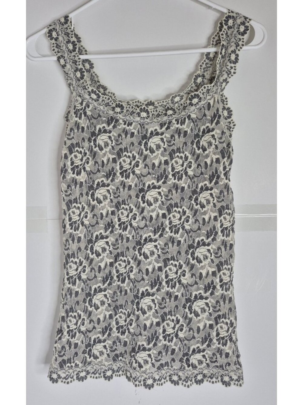 Hanky Panky Signature Lace Floral Camisole Tank Top Grey Size M